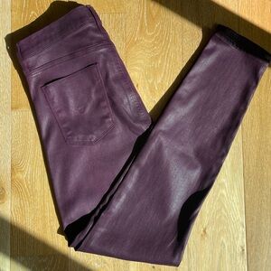 Hudson Nico Super Skinny Midrise Jeans Deep Mulberry Purple Denim NWT Size 31